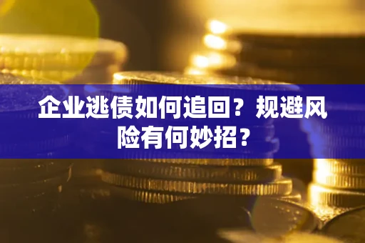 武汉企业逃债如何追回？规避风险有何妙招？
