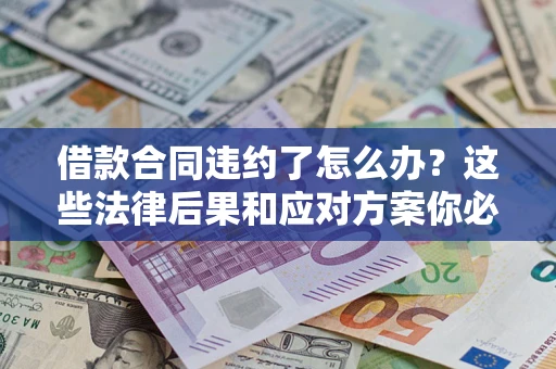武汉借款合同违约了怎么办？这些法律后果和应对方案你必须知道
