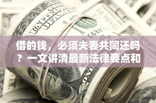 武汉借的钱，必须夫妻共同还吗？一文讲清最新法律要点和避坑指南