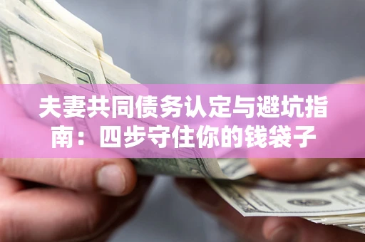武汉夫妻共同债务认定与避坑指南：四步守住你的钱袋子