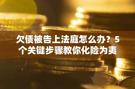武汉欠债被告上法庭怎么办？5个关键步骤教你化险为夷